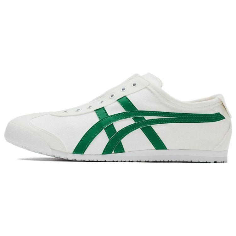 

ONITSUKA TIGER Кеды унисекс Mexico 66 Slip-On Canvas Минималистичные Универсальные Нескользящие Легкие Низкие Повседневные Белые Зеленые D342Q-0184 37