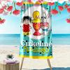 Cirkeline Print Beach Towel, Large Soft Quick Dry Towel for Beach Camping Swimming