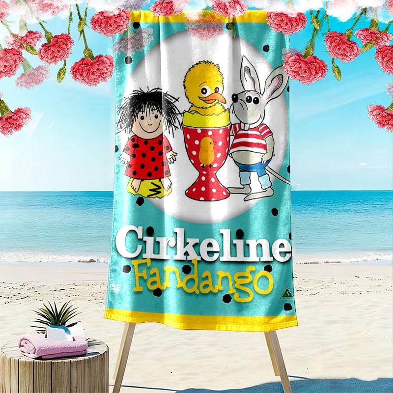 Cirkeline Print Beach Towel, Large Soft Quick Dry Towel for Beach Camping Swimming