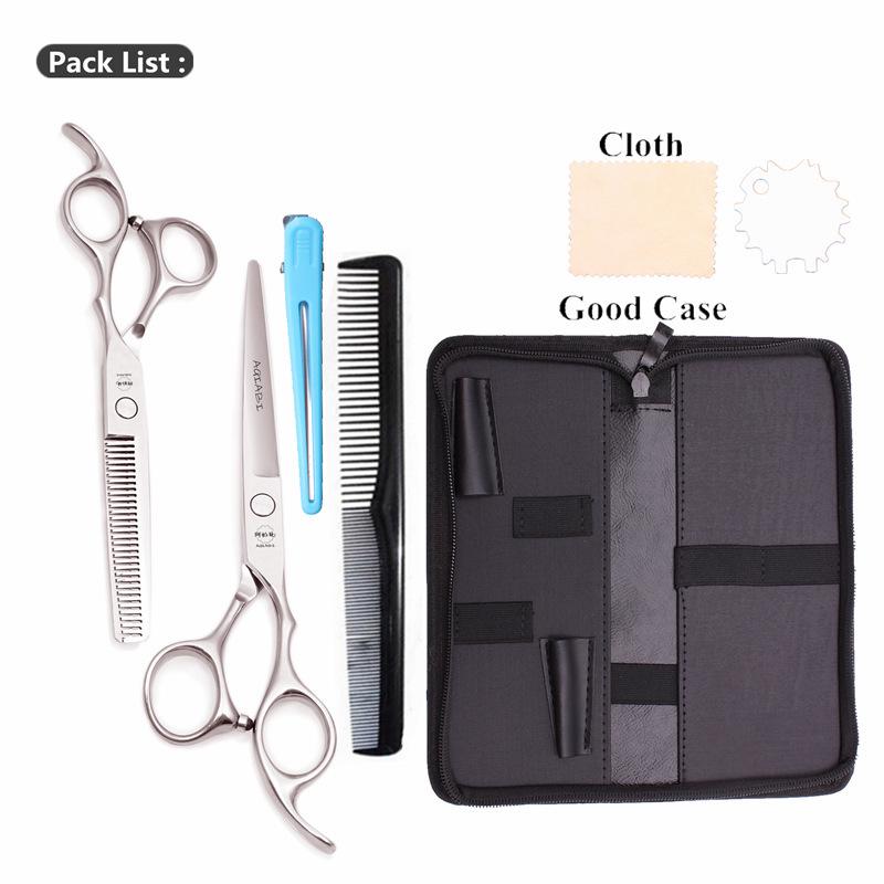Professional Japanese Steel Hairdressing Scissors & Thinning Shears Set for Seamless Cuts & Bang Trimming
