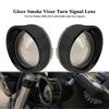 HDBUBALUS Motorcycle Turn Signal Lens Turn Signal Cover Bezel Type Motorcycle Harley Turn Signal