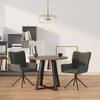 Vidaxl Swivel Dining Chairs, 2 Pcs, Dark Grey, Velvet