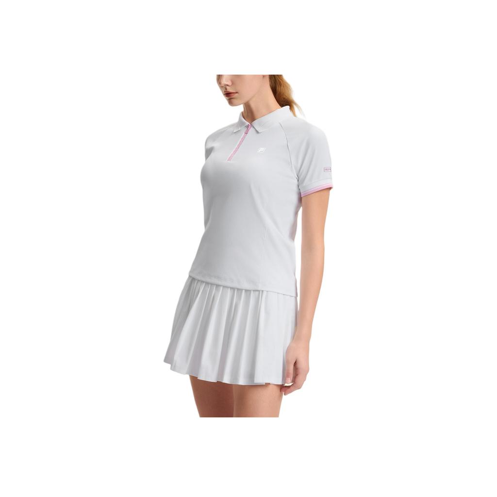 New FILA Polo Shirt Women's Jade White WT A11W513101F-WT