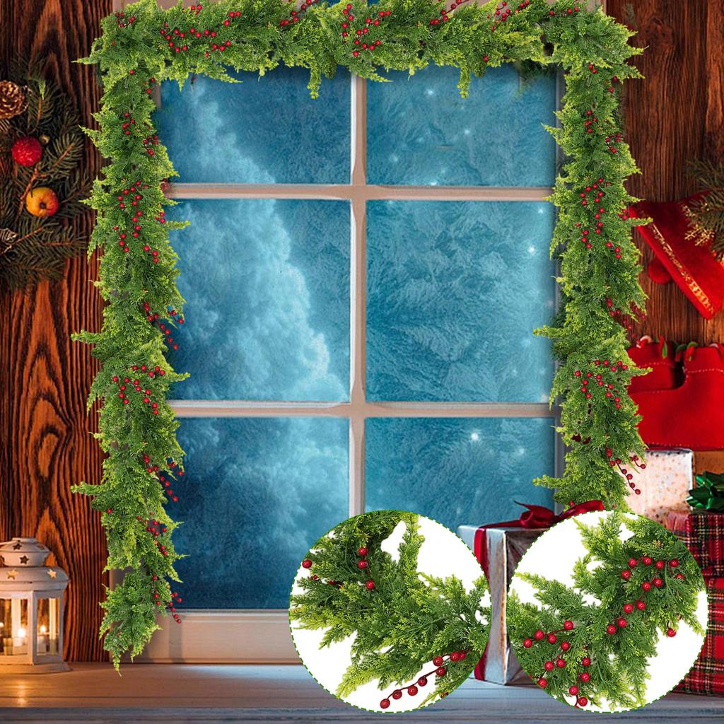 1.8m Simulated Rattan, Soft Glue, Rattan Norfolk  Green Plant, Christmas Home Decoration