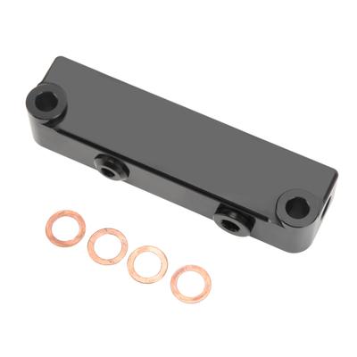 Fuel Filter Bypass Kit with 4 Gaskets Metal Black Replacement For Dodge 6.7L Cummins Diesel 2010‑2016