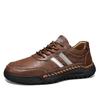 Handmade Leather Men Shoes Fashionable Lightweight Casual Outdoor Hiking Shoes High-quality Soft Soled Driving Low Cut Men Shoe