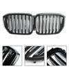 Gloss Black Front Bumper Grille Grill Fit BMW G05 LCI X5 2024+ Single Line