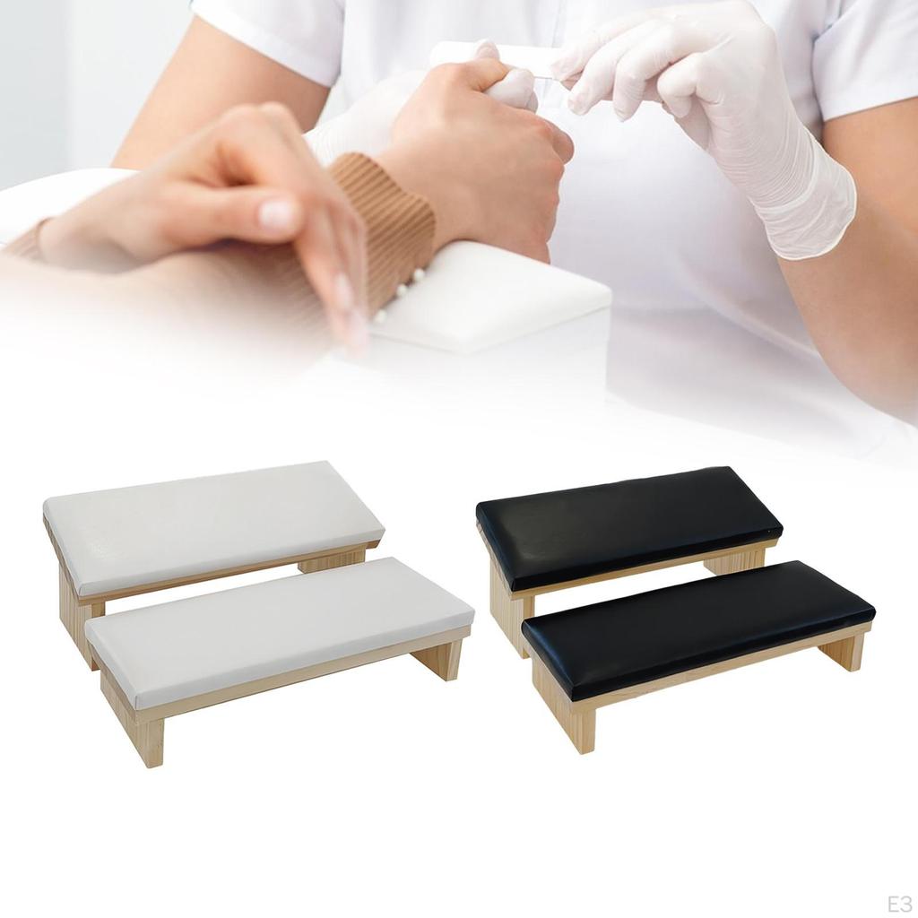 2 Pieces Manicure Armrest Hand Cushion Soft Special Tools Nail Handrest Stand