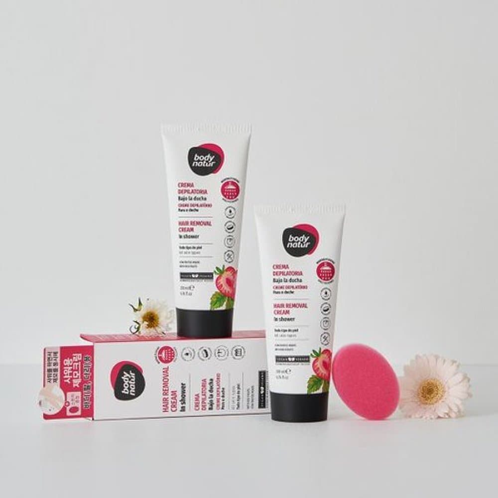 BODY NATUR Hair Removal Cream In-Shower All Skin Red Fruit (for body) 200ml