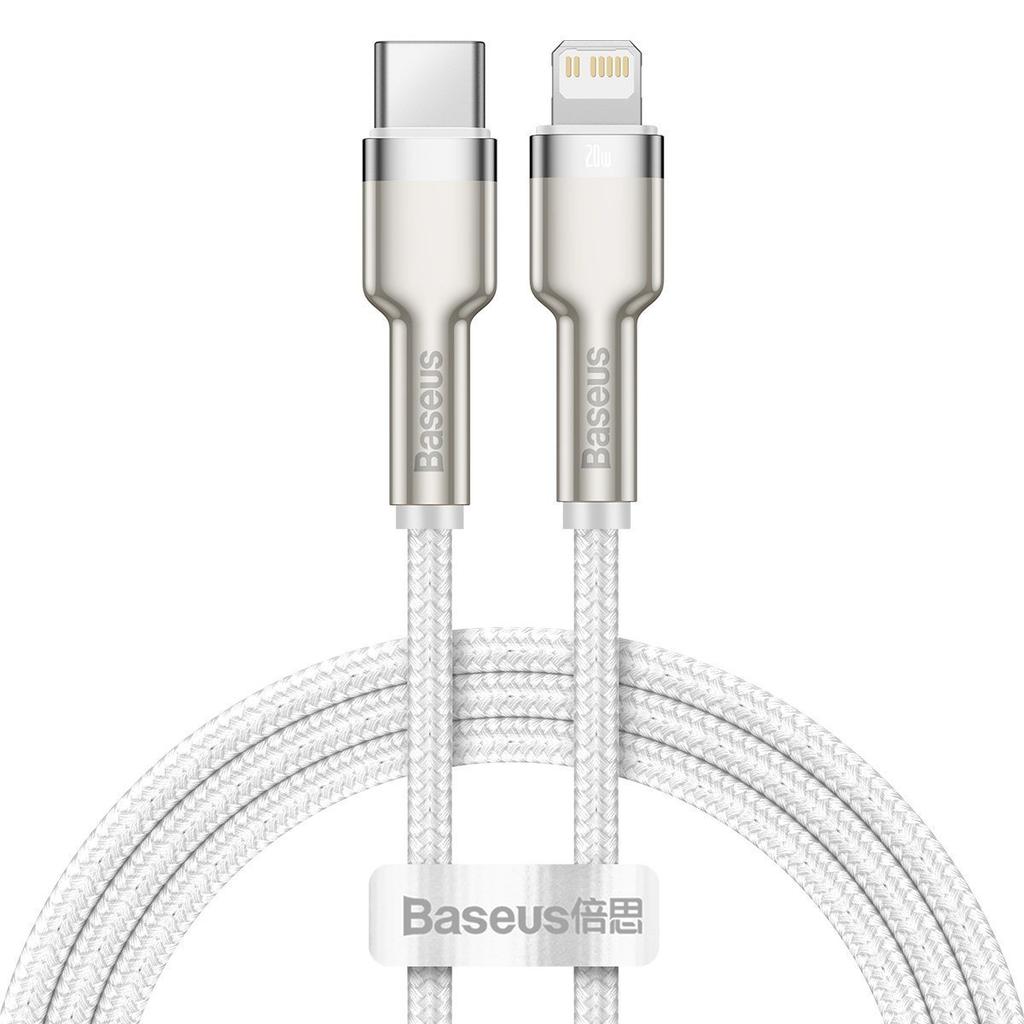 Kabel Usb-C Do Lightning Baseus Cafule, Pd, 20W, 1M (Biały)