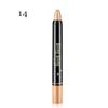 Bâton de crayon de fard à paupières nacré imperméable, 15 couleurs, paillettes durables, stylo d'ombre à paupières scintillant, Eyeliner, outils de maquillage pour les yeux