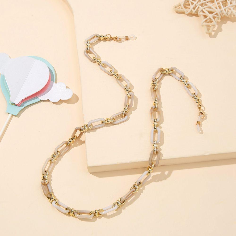 Women Anti-lost Mask Hanging Rope Elegant Glasses Chains Acrylic Neck Strap Sunglasses Eyewear