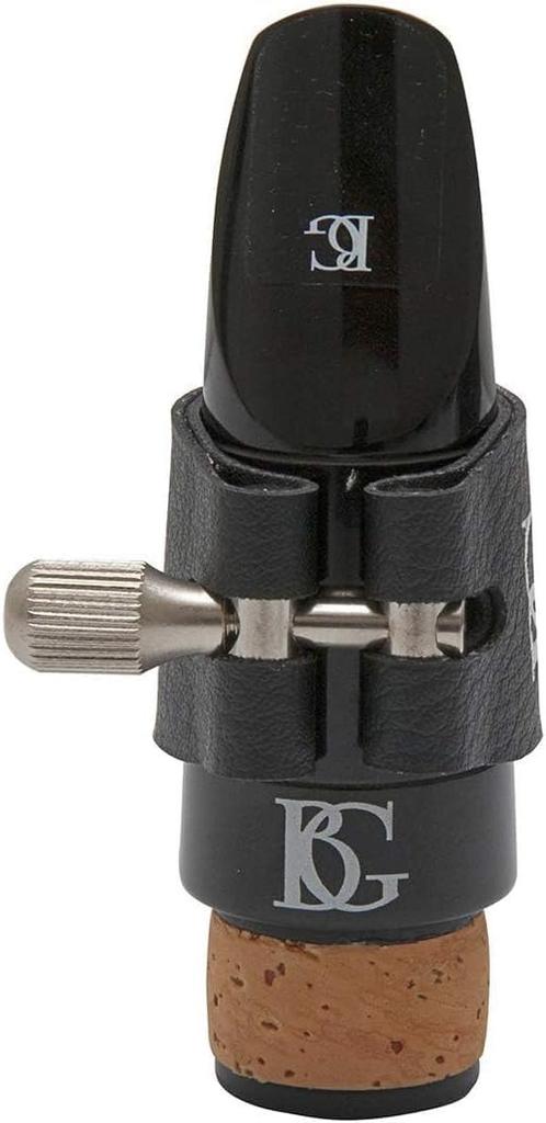 BG L9R Revelation Ligature for Bass Clarinet with Brass Support Plate - Clear Bright Sound Easy Staccato Fabric Ligature
