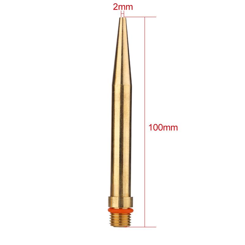 Hot Melt Glue Gun Nozzle Pure Copper Long Short Large Small-bore Diameter 2.0x100mm 2.0x70mm 3.0x50mm 2.0x50mm Glue Gun Mouth