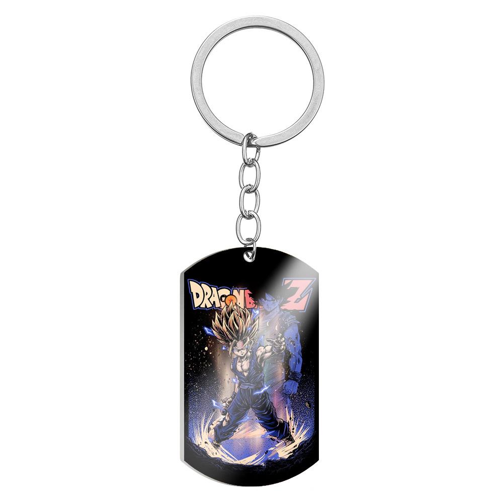 Anime Dragon Ball Son Goku Character Super Saiyan Cartoon Keychain Pendant Backpack Decoration Holiday Gift