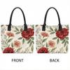  Vintage Floral Printed Large Capacity Tote Bag Casual Daily Shoulder Bag For Women Shopping Travel Use