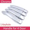 for Nissan Kicks P15 2016~ Luxurious Chrome Exterior Door Handle Cover Car Accessories Stickers Trim Set of 4Door 2017 2018