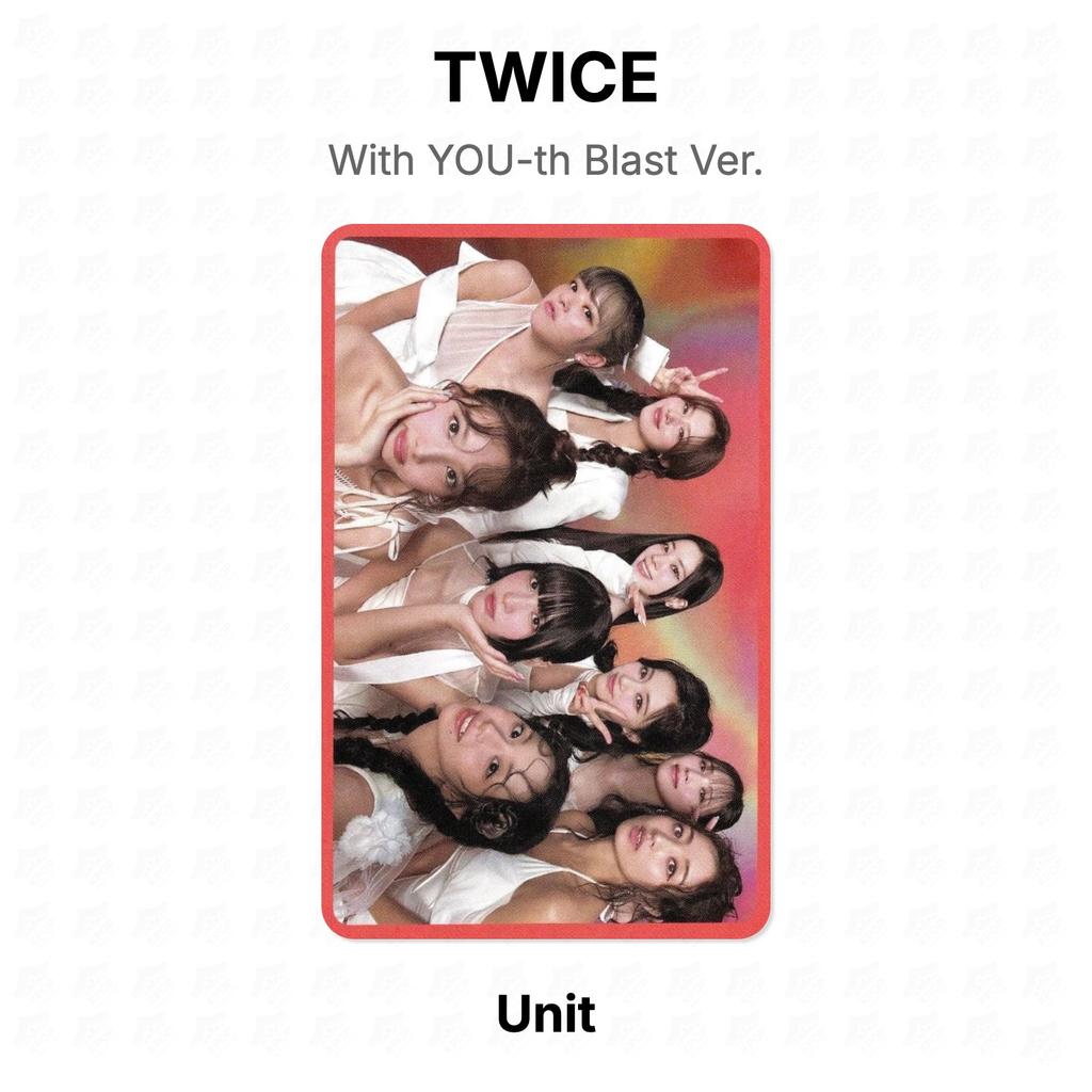Twice Com YOU-th Blast Ver. Cartão de foto oficial