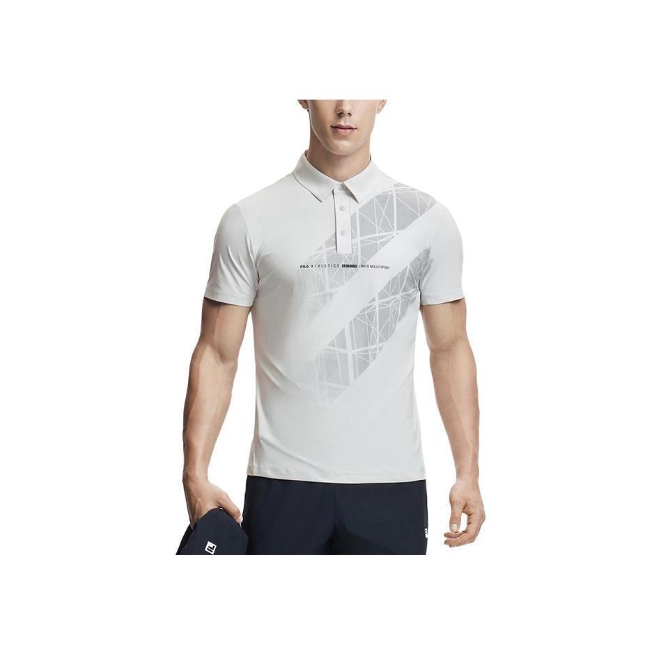 New FILA Polo Shirt Men's Pearl Gray A11M421105F-GY