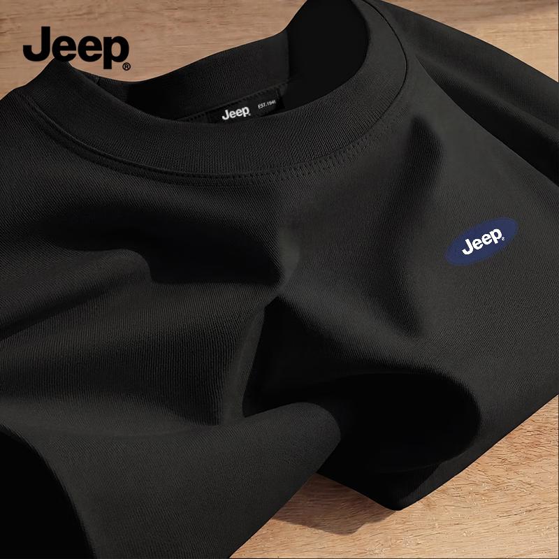 JEEP Men s Heavyweight Cotton Short Sleeve T-Shirt S