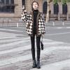 Women's Retro Diamond Plaid Hooded Jacket