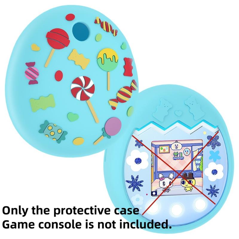 1Piece Virtual Interactive Pet Game Machine Protective Soft Skin Cover For Tamagotchi Uni Silicone Cover Case Screen Protector