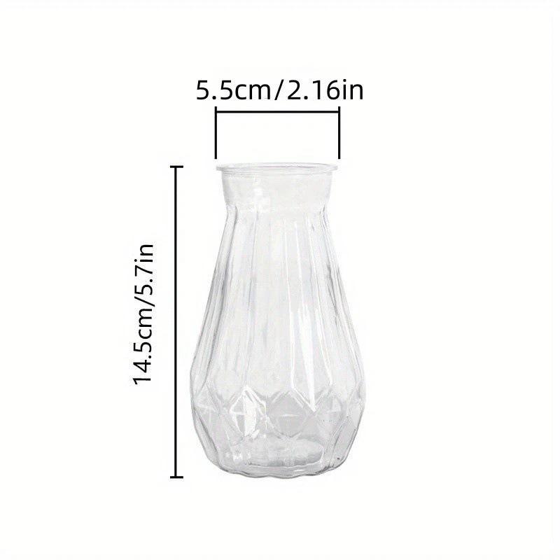 Clear Glass Flower Vase Eco-Friendly Non-Toxic Tapered Shape for Home Dining Table Decor Wedding Event Centerpiece