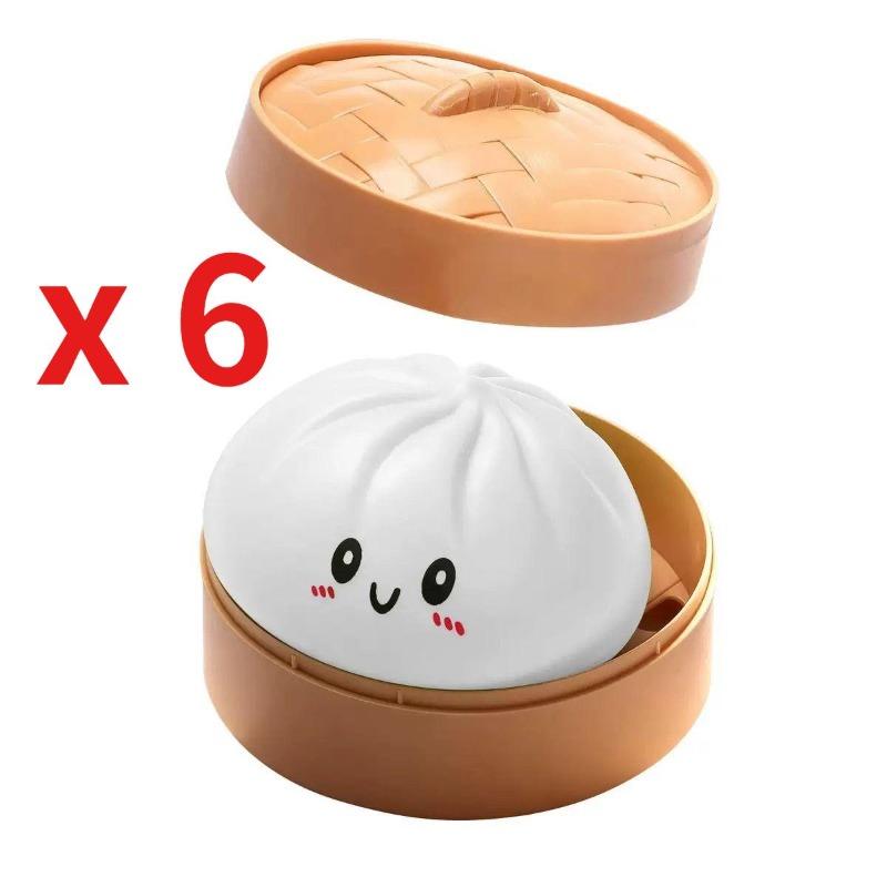 Colorful Dumpling Squishes Stress Balls Reusable Low Rebound Decompression Playthings Soft Dough Ball Distinctive Home Decor for Adults Kid