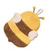 Hand Towel Thickened Cute Cartoon Animal Pattern Absorbent Hanging Kitchen Towel for Kids Home Bee Pattern