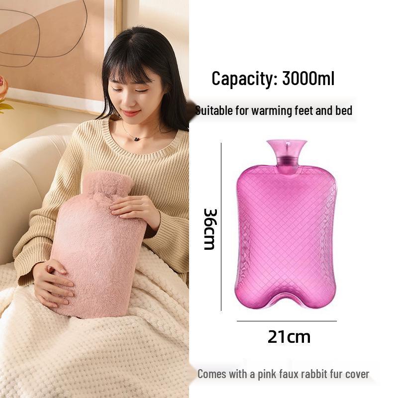 Extra Large Hot Water Bottle - Bed & Foot Warmer with Special Large Capacity