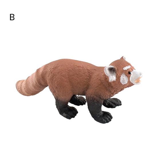 Realistische Tierfigur Leopardkatze Roter Panda Maus Schnabeltier Frettchen Egernia