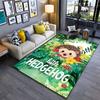Cute Hedgehog In Floral Forest Suitable As a Non-slip Mat for the Living Room or Bedroom Sofa