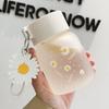 Mini Reise Glasbecher Sommer Wasserbecher Wasserflaschenbecher mit Seil Sportwasserflasche Hitzebeständig 300ml Kawaii