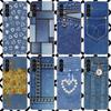 Retro-Denim-Stickerei-Handyhülle für Samsung Galaxy A17 A37 A57 A16 A26 A36 A56 A15 A25 A35 A55 A14 A24 A34 A54 A13 A23 A33 A5