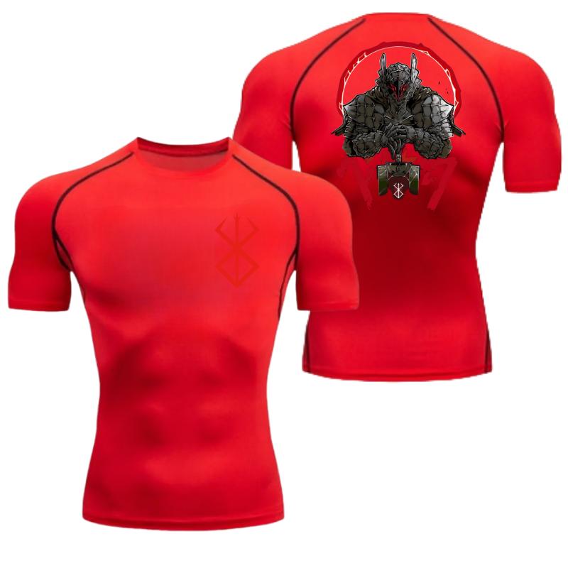 Men Ultra-Light Quick-Dry Athletic T-Shirt Breathable Stretchy Moisture-Wicking Short Guts Sleeve for Fitness Gym Sports Workout