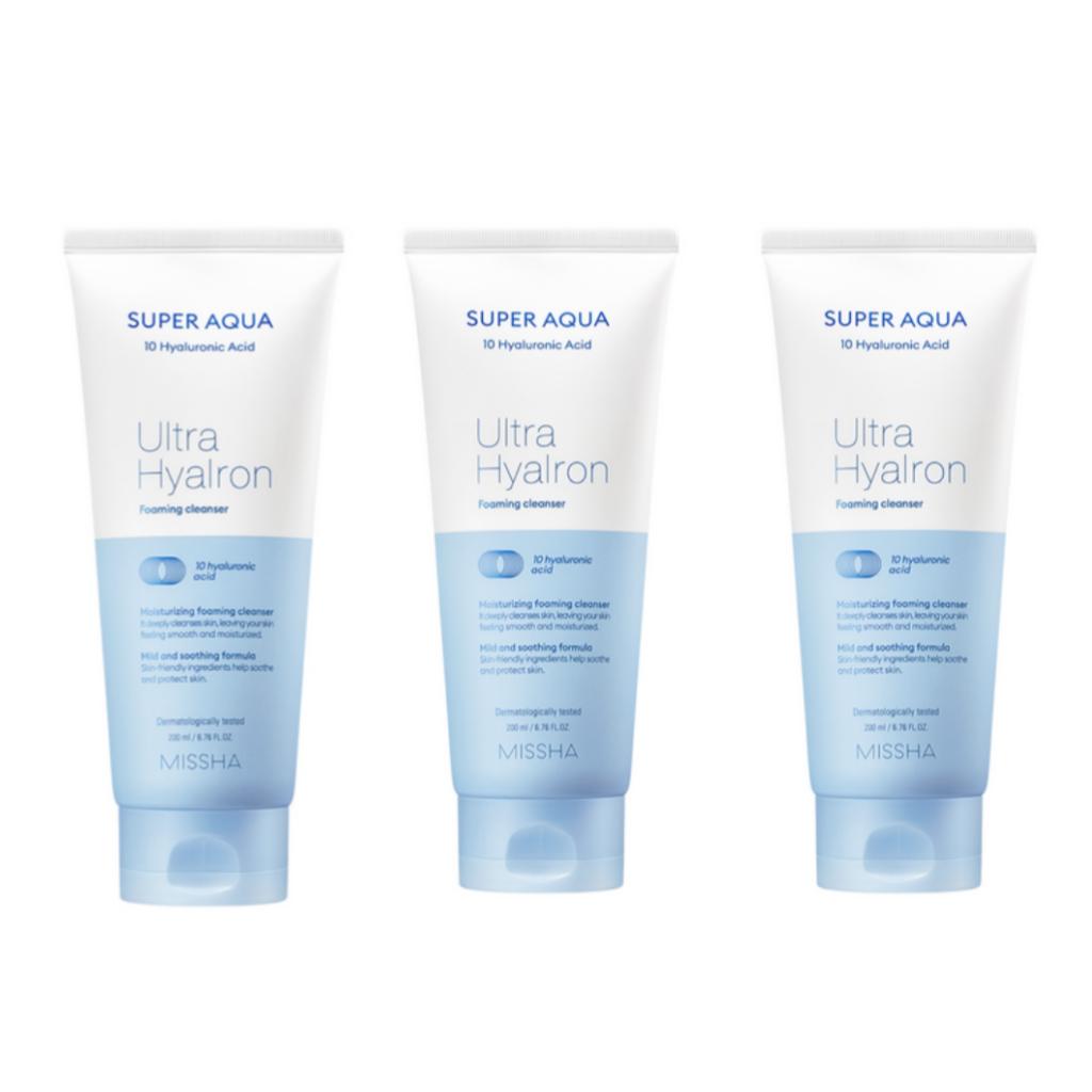 [MISSHA] Super Aqua Ultra Hyalron Foaming Cleanser 200ml