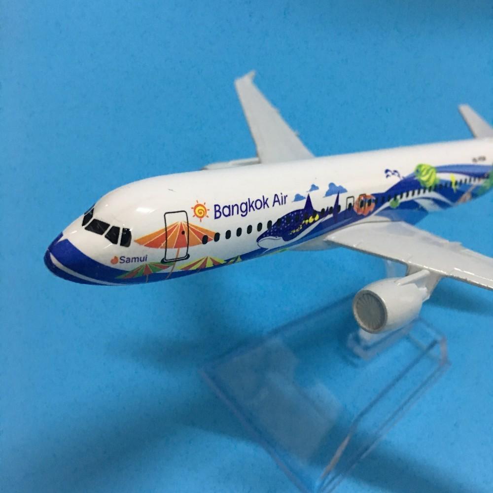 1/400 Scale 16cm Thai Bangkok Air Airbus 320 Airplane Model Airplane Diecast Metal Planes