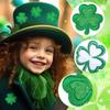 St. Patrick'S Day Embroidered Cloth Stickers Green Leaves Holiday Clothes Decorative Patches Stickers Heat Transfer