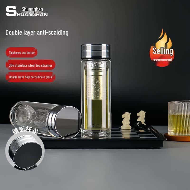 Shuanghan SH-8016 Double-Walled Glass Cup