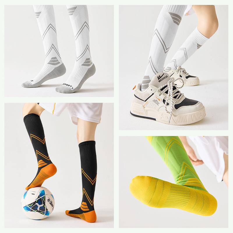 Professional Calf Football Socks Men'S Long Tube Towel Bottom Shock Absorption Sweat Absorption Men'S Large Size Sports Hiking Basketball Zhuji