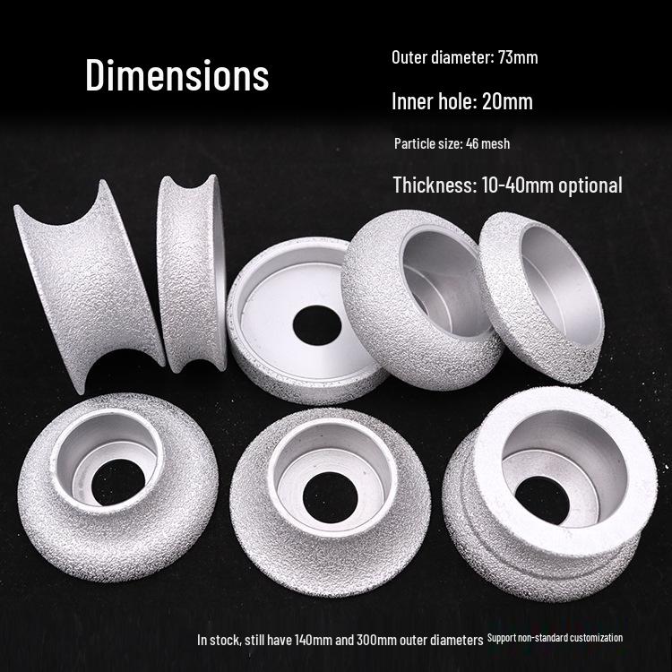 Brazed Diamond French Edge Countertop Grinding Wheel