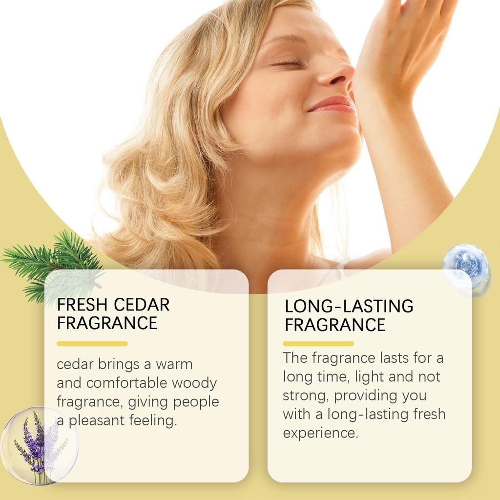 Elegant Cedarwood Eau De Toilette Natural Woody Floral Scented Fragrance 30ml