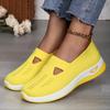 Women's shoes large size casual shoes flying woven breathable shoes women's lightweight and comfortable mesh shoes soft sole shallow mouth single shoe