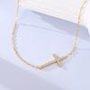 Necklace Piece Sliver Gold Simple Timeless Water Drop Star Heart Butterfly Necklace For Woman Wedding High-Grade Jewely Gifts