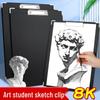 Art Student Double-Shoulder Drawing Clipboard for Junior & High School Painting & Writing