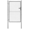 Vidaxl Gartentor Verzinkter Stahl 100x125 cm Silber
