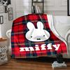 1pc Blanket - Miffy Print Design,Lightweight Blanket for Sofa,Bed- Soft &Warm,Gift for All Seasons