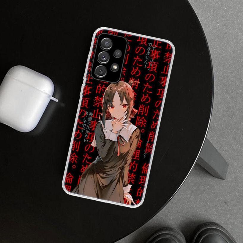 Kaguya Sama Shinomiya Phone Case Cover for Samsung Galaxy A12 A22 A32 A52 A72 A02S A51 A50S A31 A20S A10S Note 20 Ultra 10 Plus