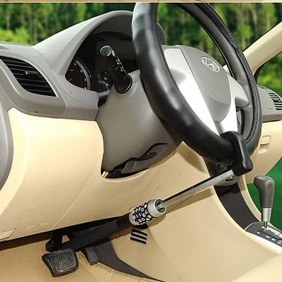 WANLIAN Car Steering Wheel Steering Security Lock Steering Wheel Lock Bar Prevent Theft of Your Precious Super Strong Car Steering Wheel Universal