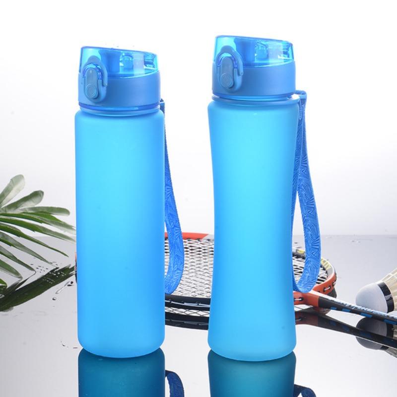 Tazza Acqua Sportiva Portatile Creativa in Plastica Opaca con Coperchio a Scatto Spazio Libero per Ragazzi e Ragazze
